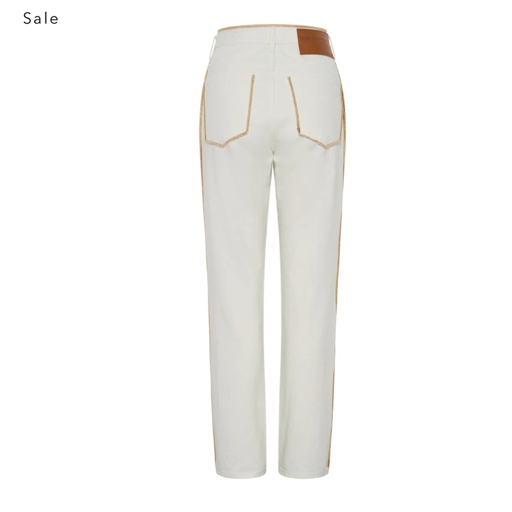 NWT ONE TEASPOON Awesome Baggies High Waist Straight Leg Denim Jeans - Pearl 28